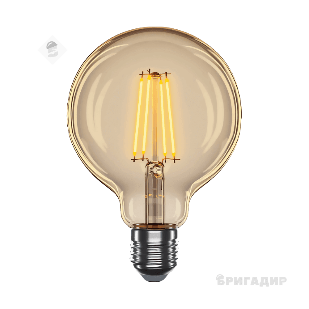 LED лампа VELMAX V-Filament-Amber-G125