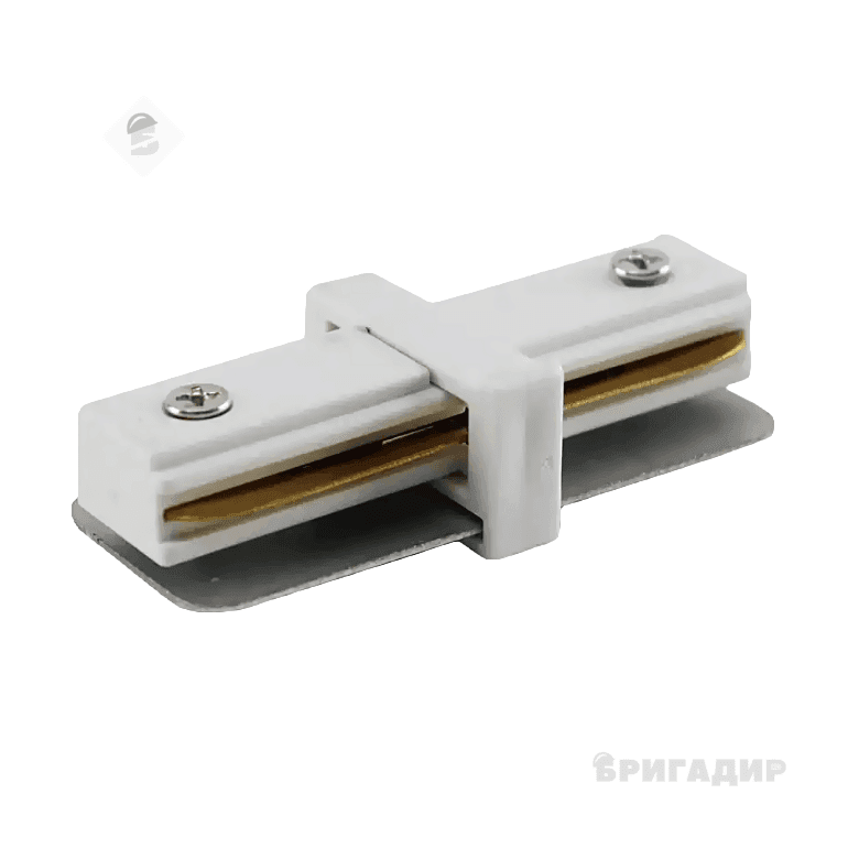 З'єднувач вбудованого шинопроводу VELMAX V-IC-R, прямий білий