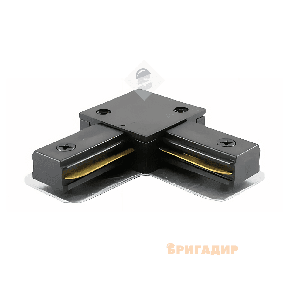 З'єднувач шинопроводу VELMAX V-LC Г-подібний чорний