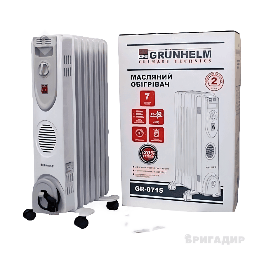 Масляний обігрівач GRUNHELM GR-0715