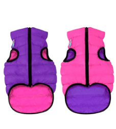 Курточка двостороння AiryVest, рожево-фіолетова