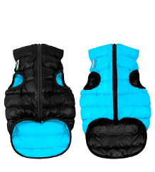 Курточка двостороння AiryVest, чорно-блакитна