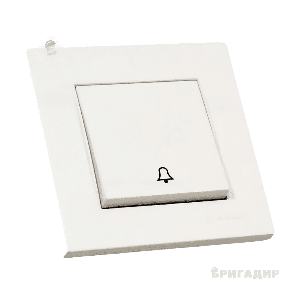 Вимикач дзвінка накладний Mutlusan білий 472548