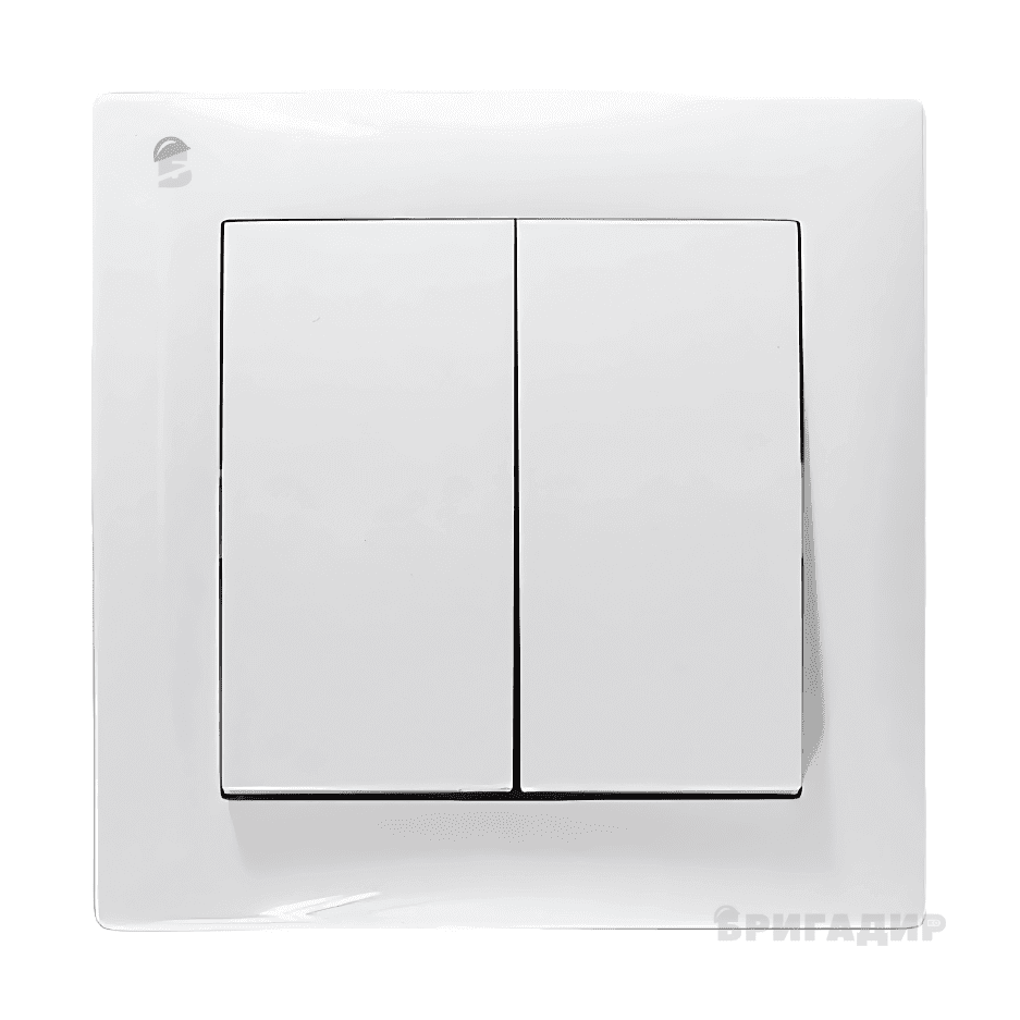 Вимикач подвійний накладний Mutlusan NORA