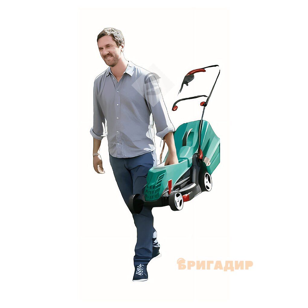 Газонокосарка Bosch ARM 37 в дії