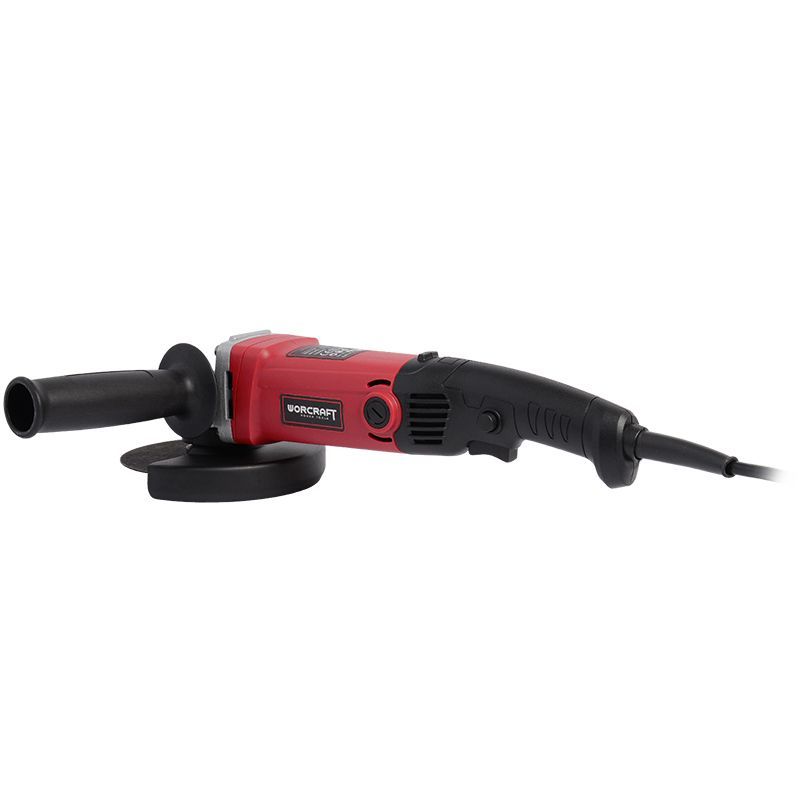Кутова шліфмашина Worcraft WAG13-125 в роботі
