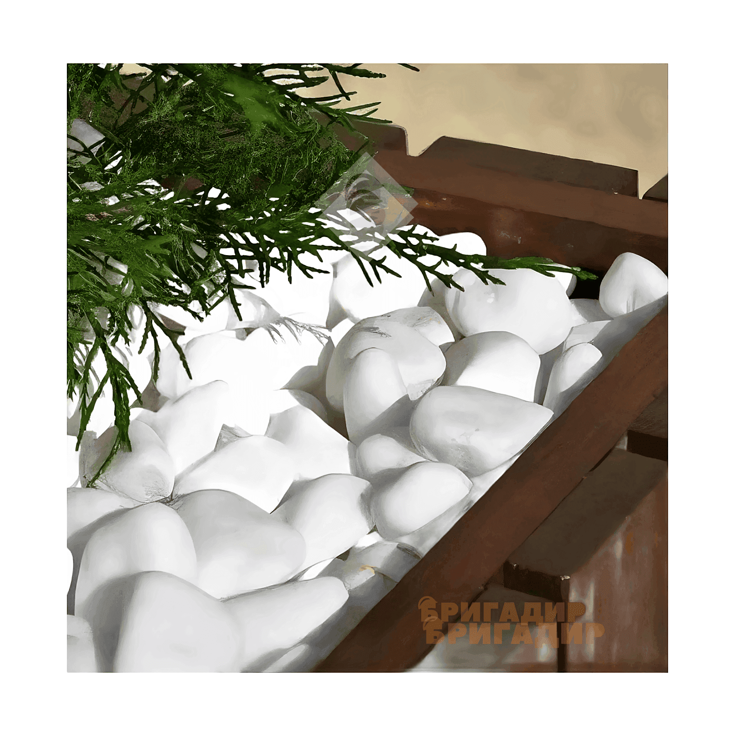 Застосування мармурової гальки