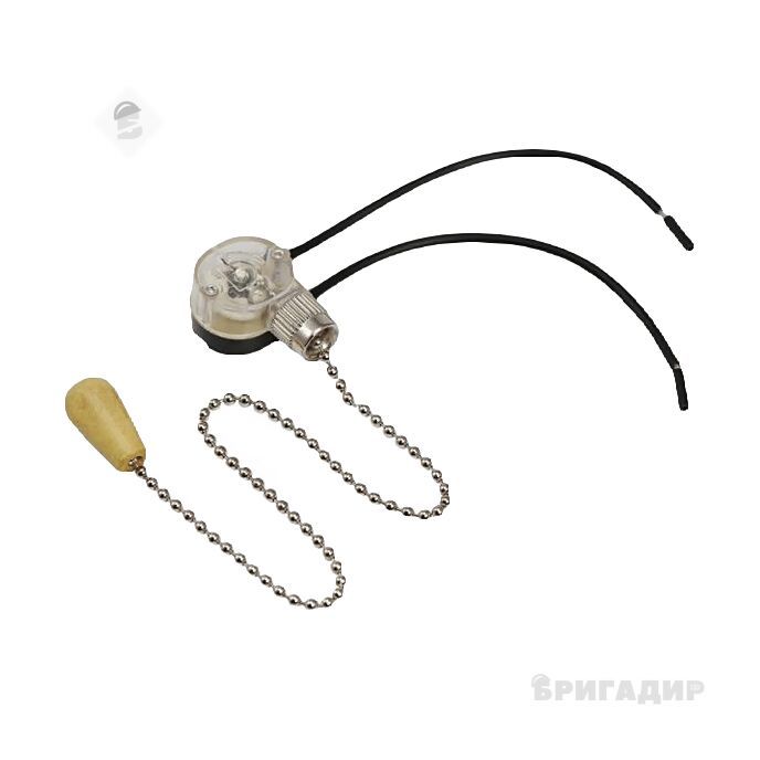 Вимикач для бра з цепочкою золото довгий