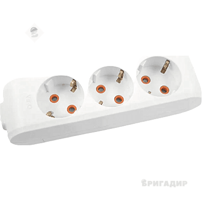 Колодка 3 з/заз (Multi-Let) біла 90114300